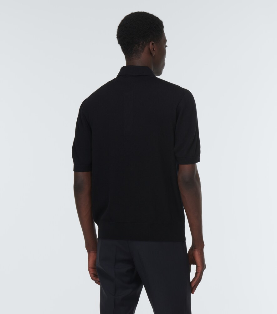 Burberry Wool and silk polo top