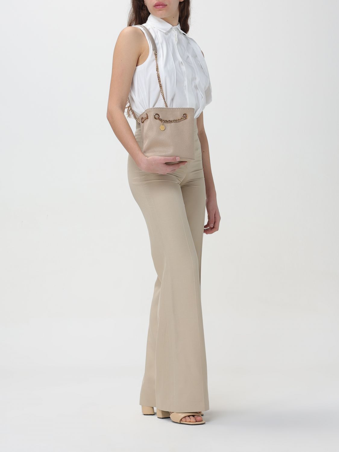 Pants Woman color Beige