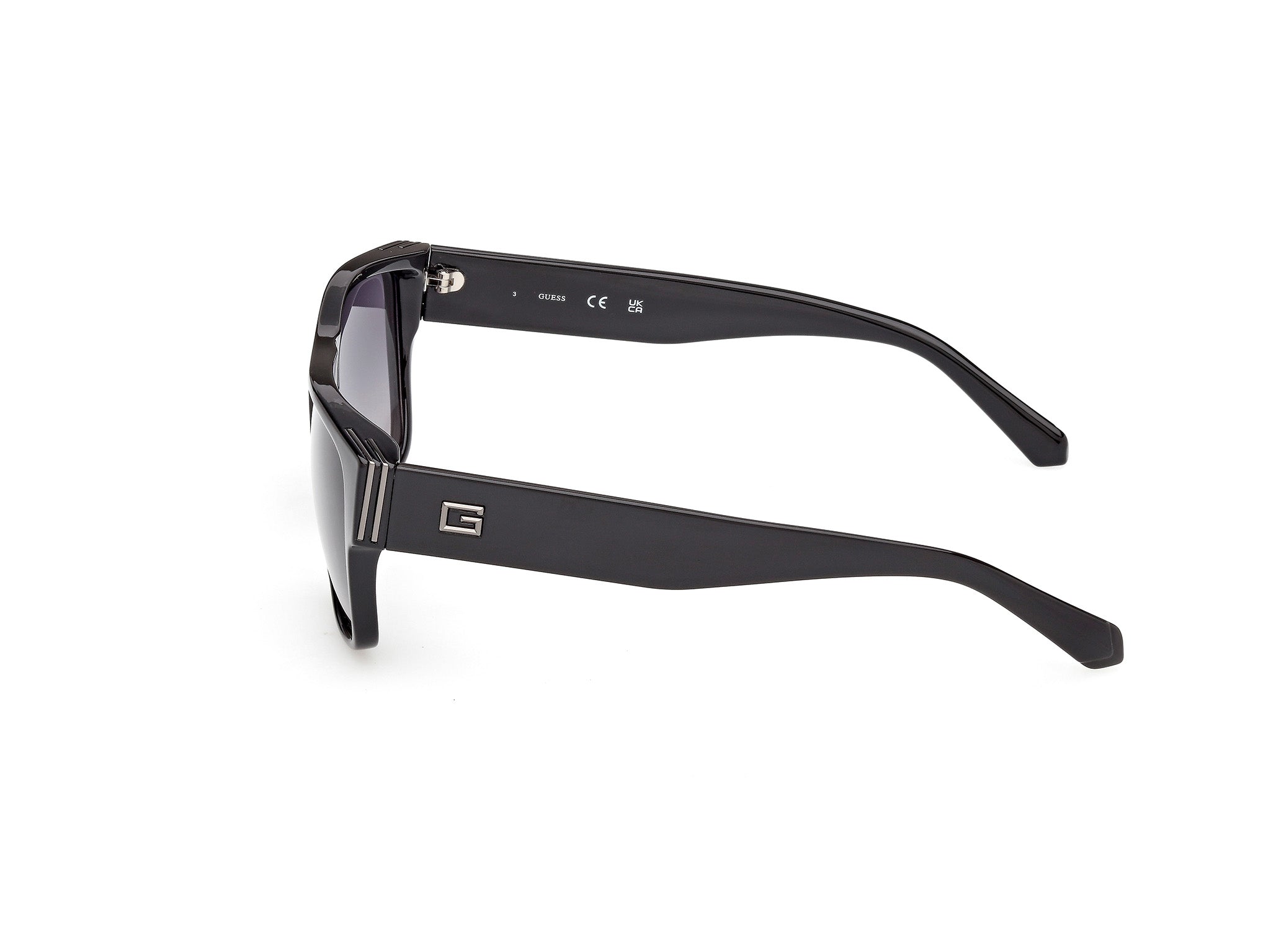 Guess Hombre Guess GU00277 01D Gafas de sol Inyectado Negro Fumar Cuadrada Polarizado