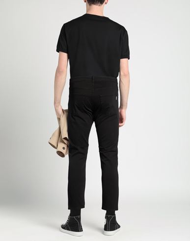 Man Pants Black Size 31 Cotton, Elastane