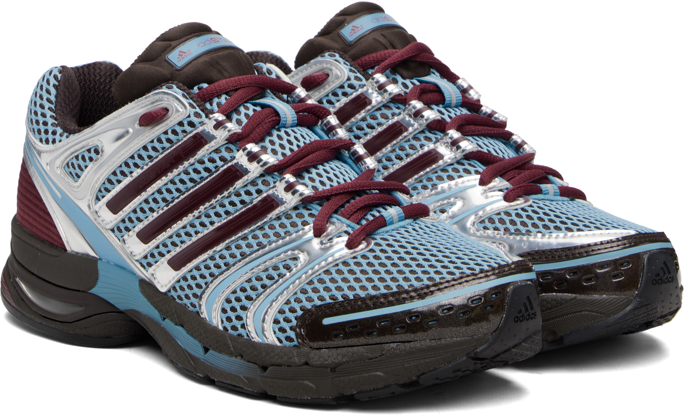 Blue & Burgundy Adistar Control 5 Sneakers