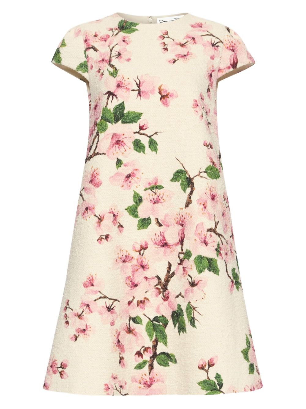 Oscar de la Renta silk mini dress - White