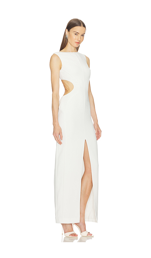 Camila Coelho Selma Maxi Dress in Ivory. M. Also in L, S, XL