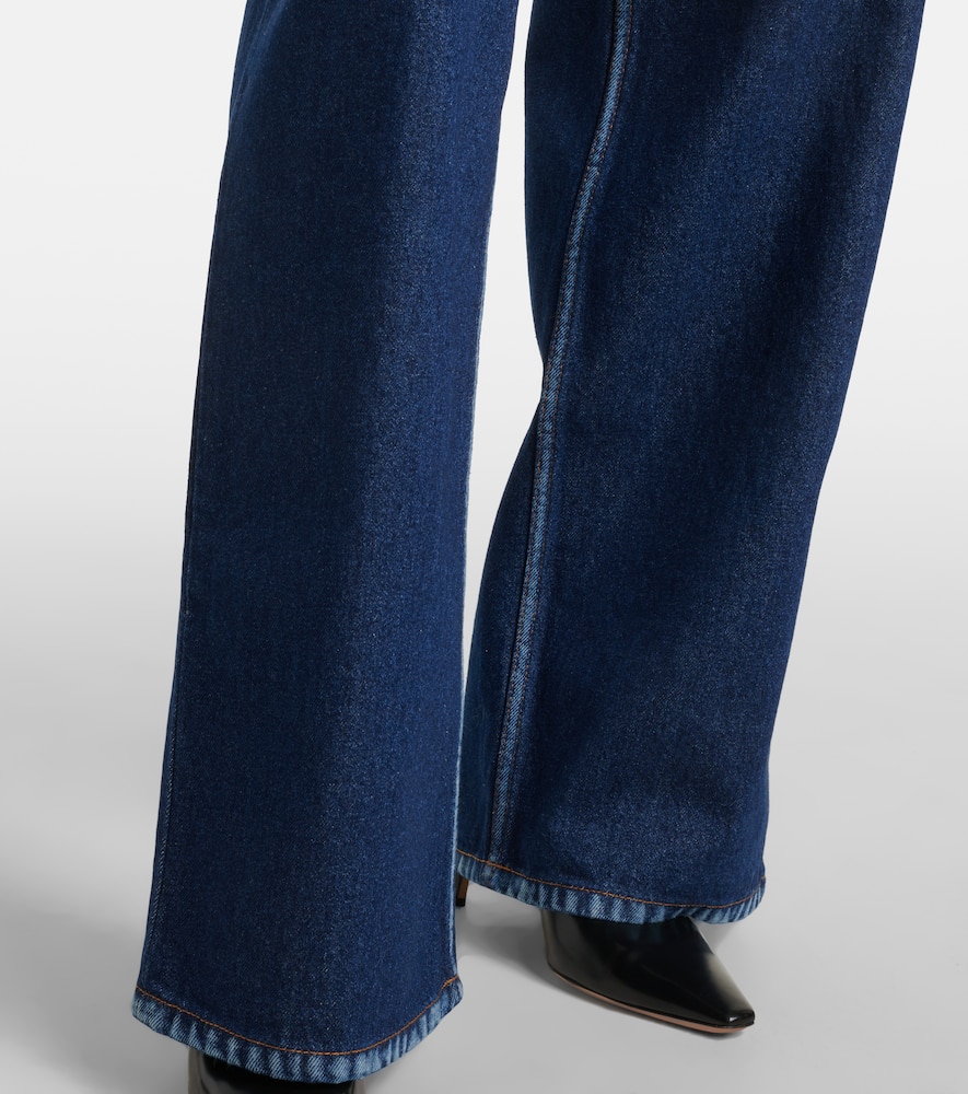 High-rise wide-leg jeans