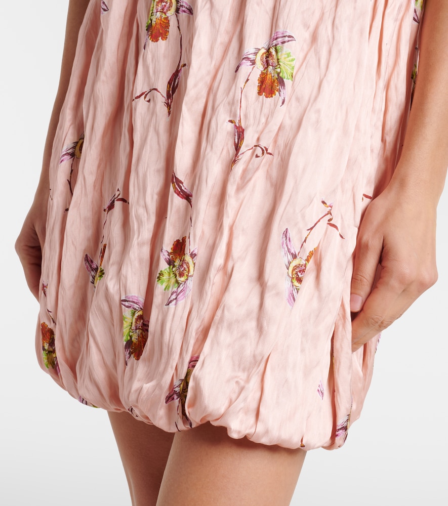 Meave floral satin minidress