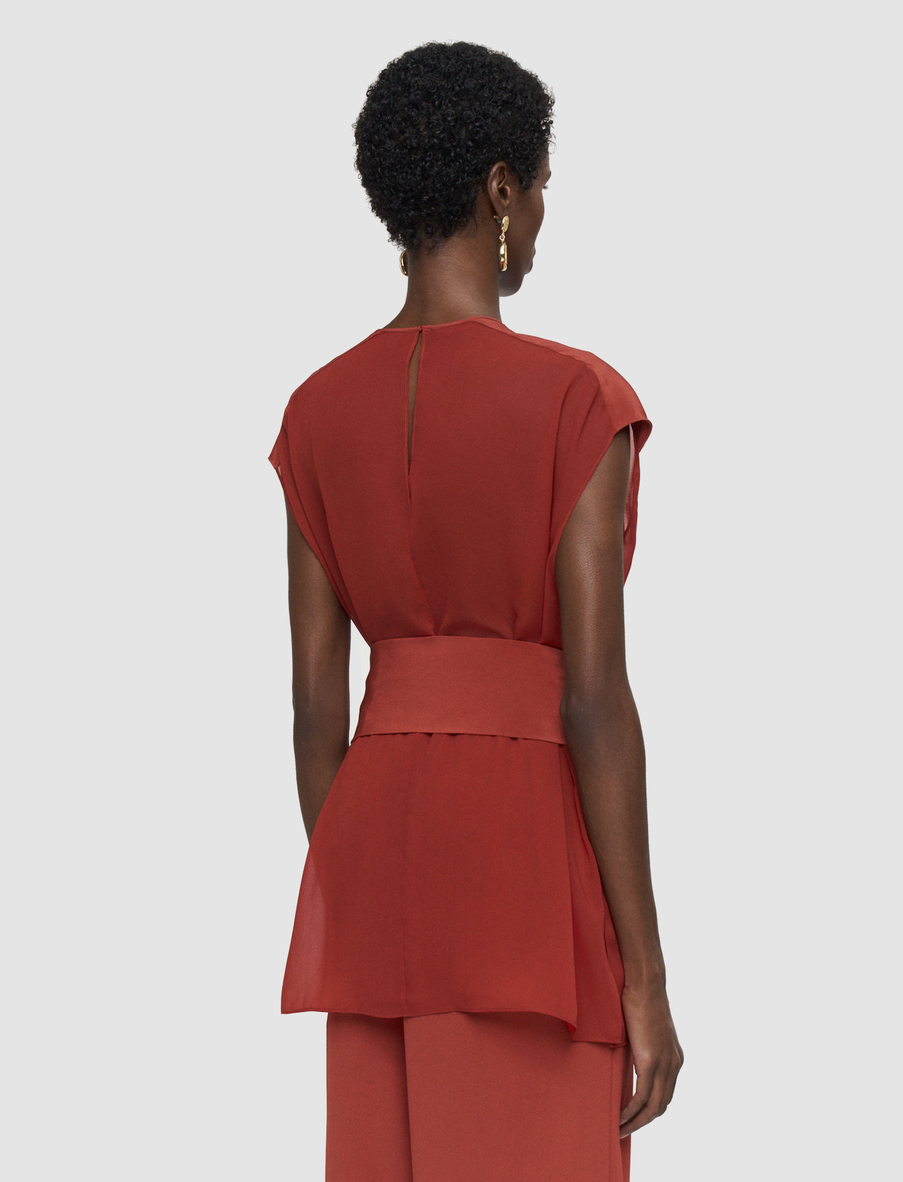 Kniza Crepe de Soie Silk Blouse - 38