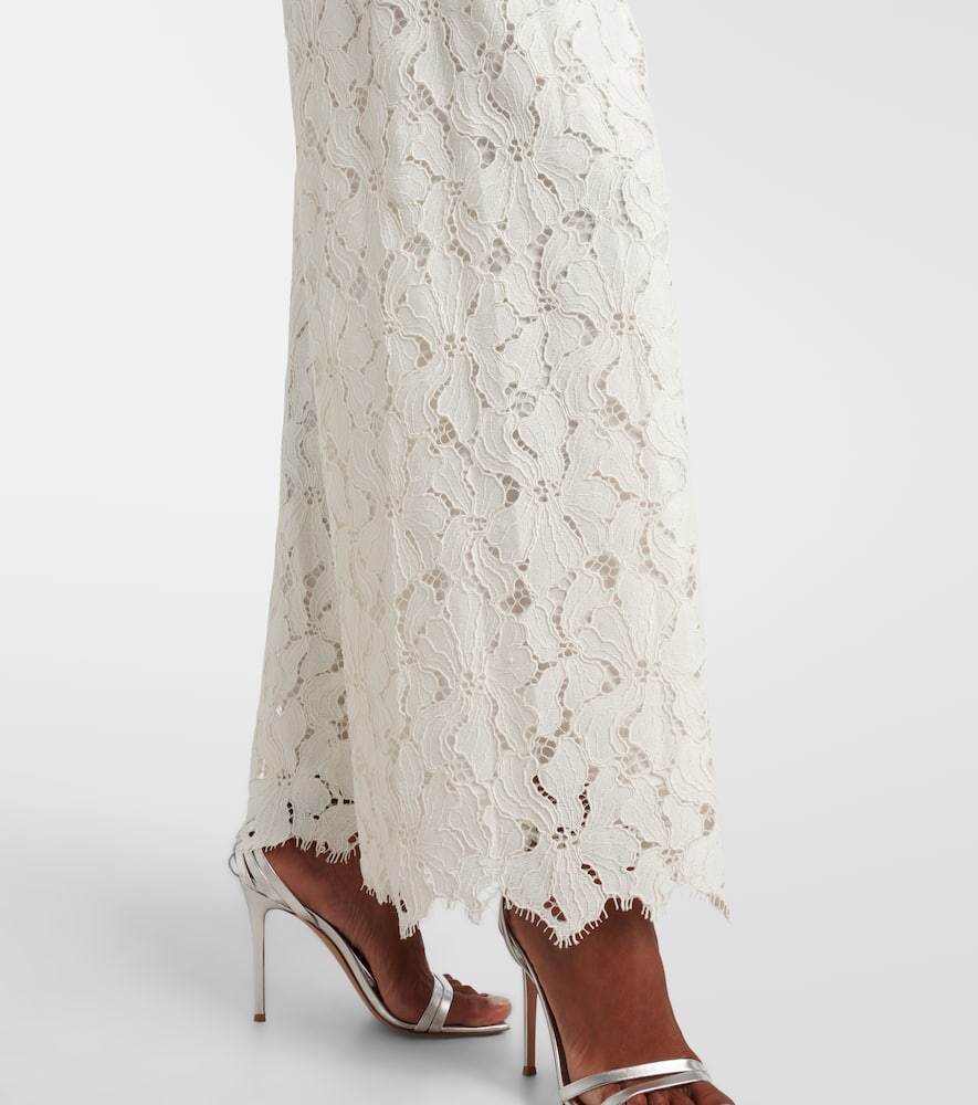 Rebecca strapless lace jumpsuit