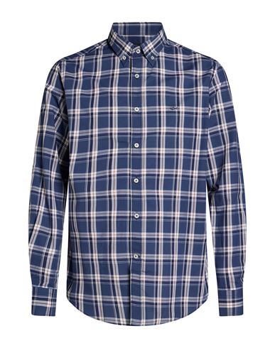 Man Shirt Blue Size 16 Cotton