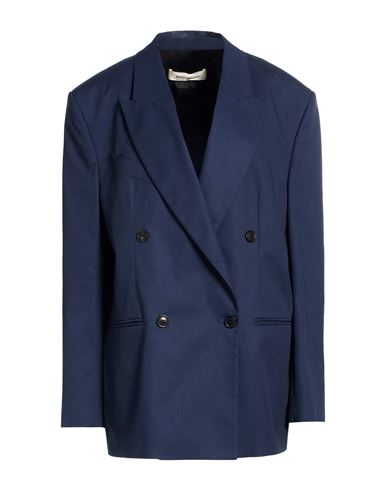 Woman Blazer Navy Size 6 Polyester, Cotton