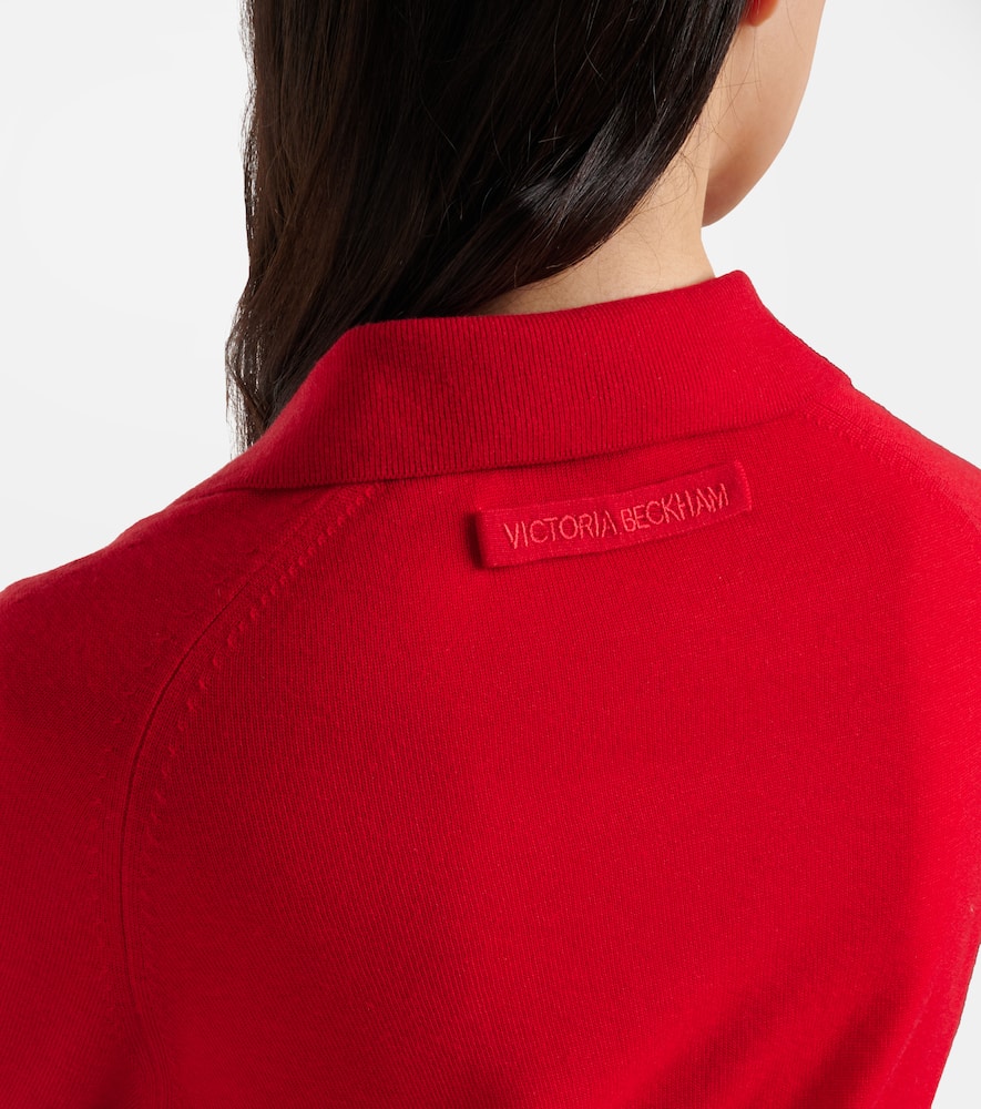 Wool polo shirt