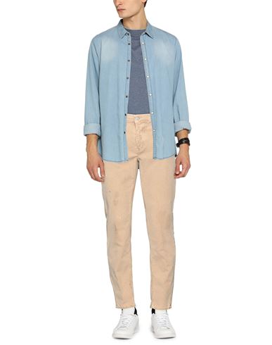 Man Pants Beige Size 31 Cotton, Elastane