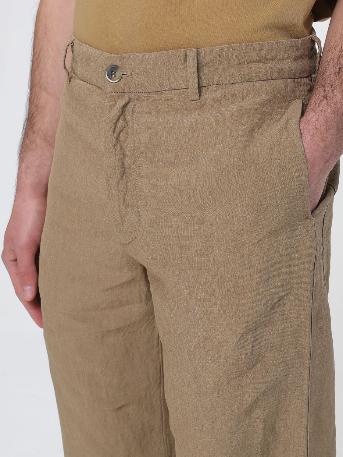 Pants Men color Green
