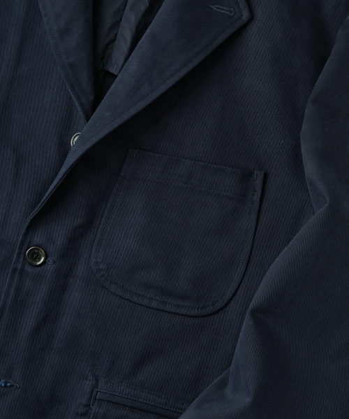 HIGH DENSITY COTTON CLASSIC 3BUTTON JACKET_NAVY