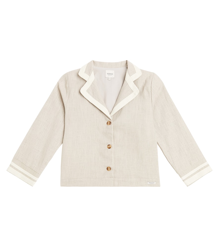 Quirijin embroidered linen blazer