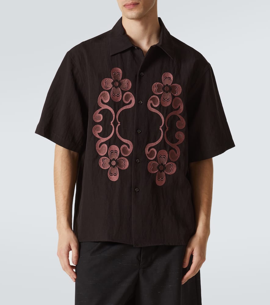 Reflection embroidered shirt