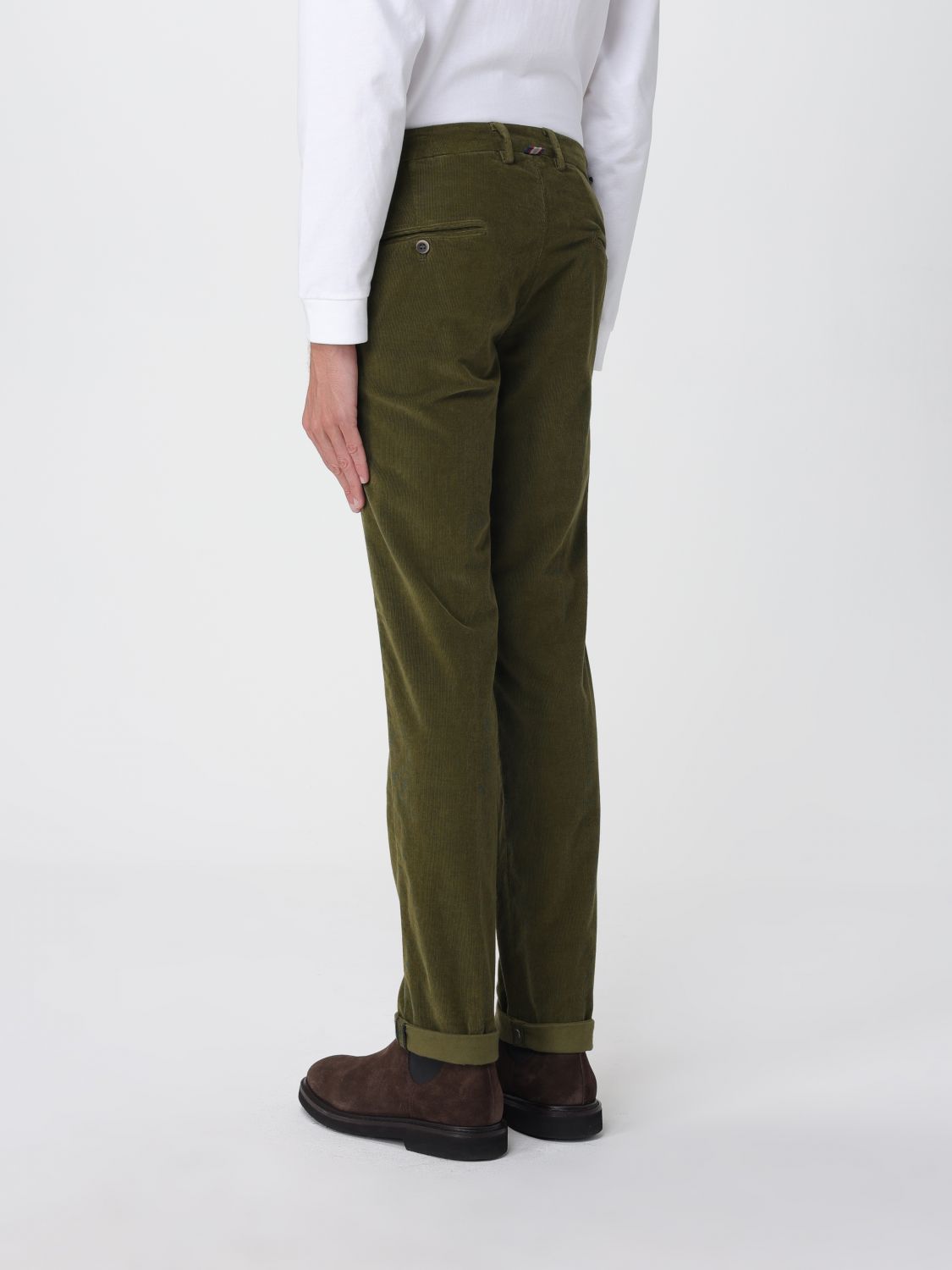 Pants Men color Green