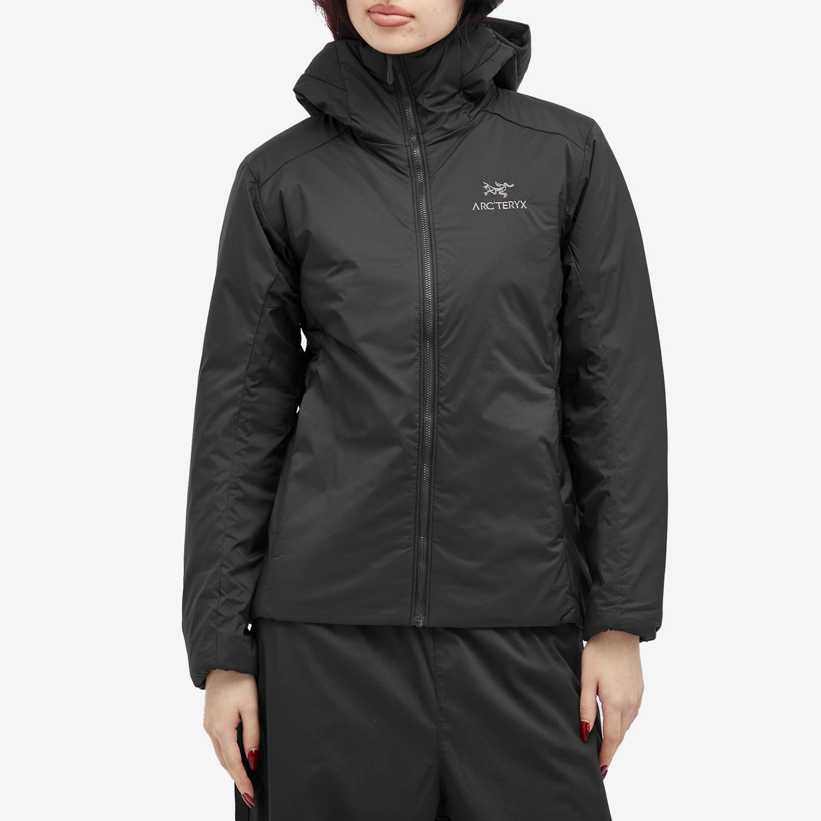 Women's Atom Heavyweight Hoody Jacket in Black