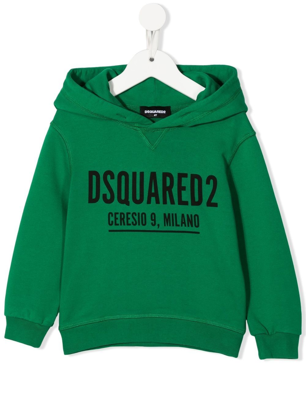 Logo-print cotton hoodie - Black