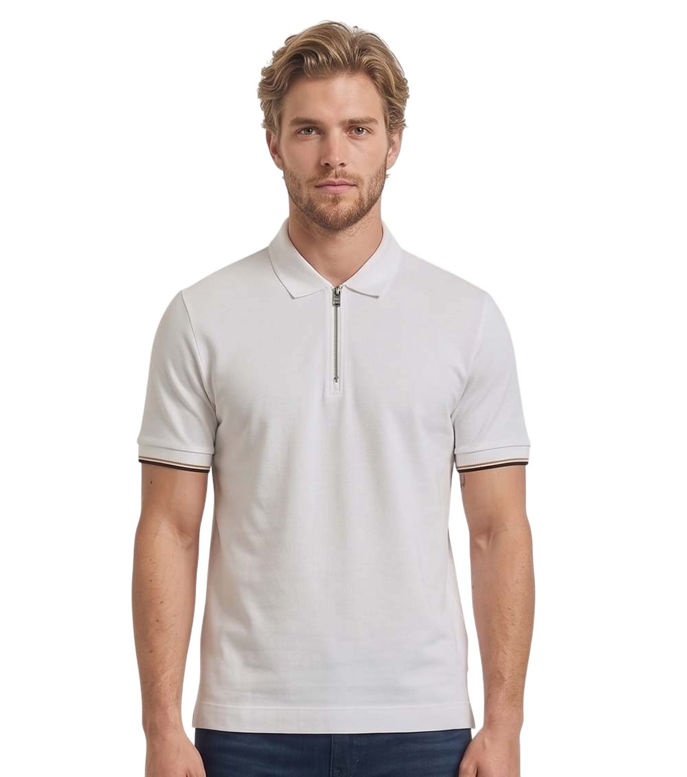 White Shirt Collar Polos