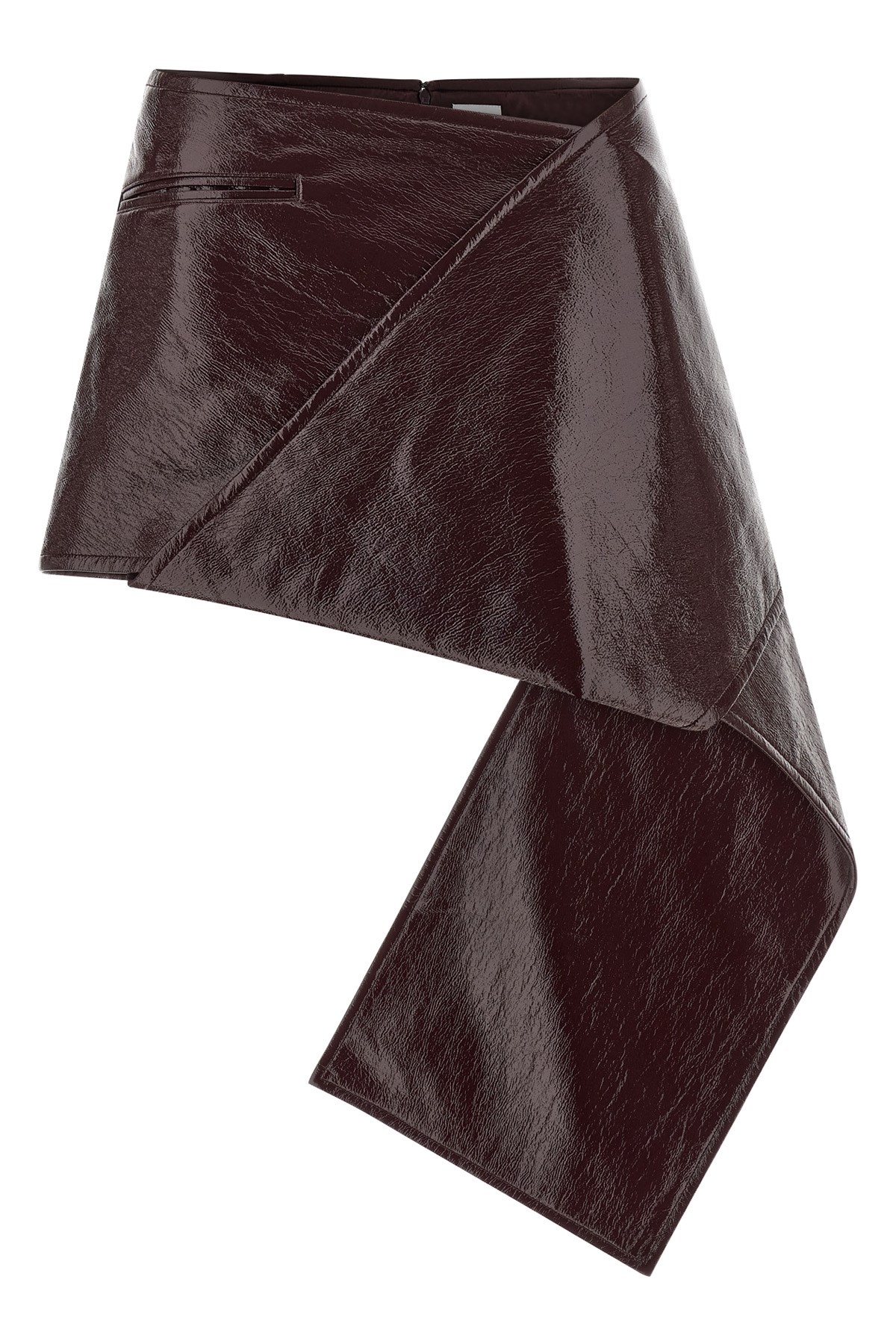 'Fold Vinyl Mini' Skirt