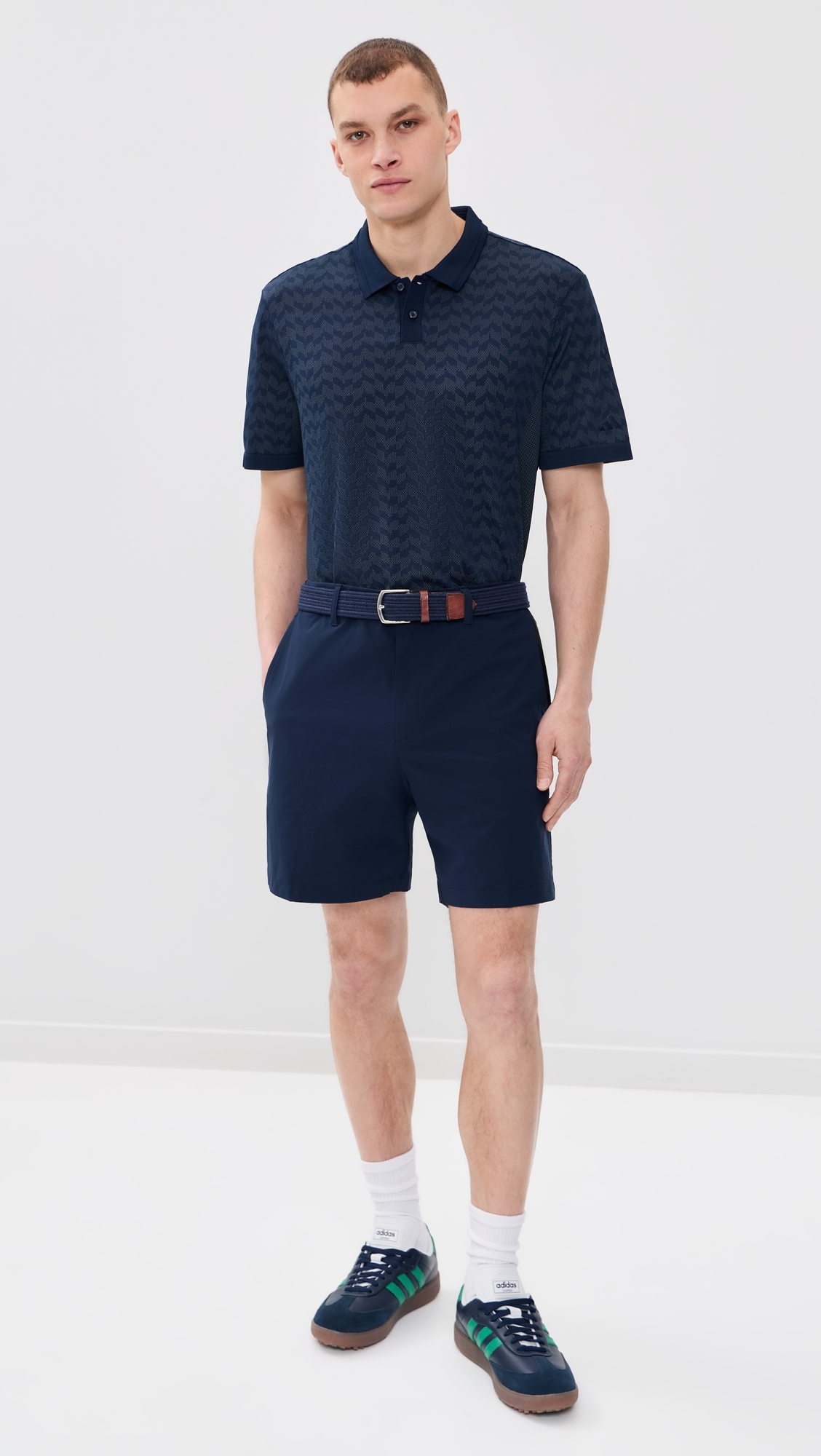 Ultimate365 Tour Seamless Polo Shirt Collegiate Navy/Wonder Sage
