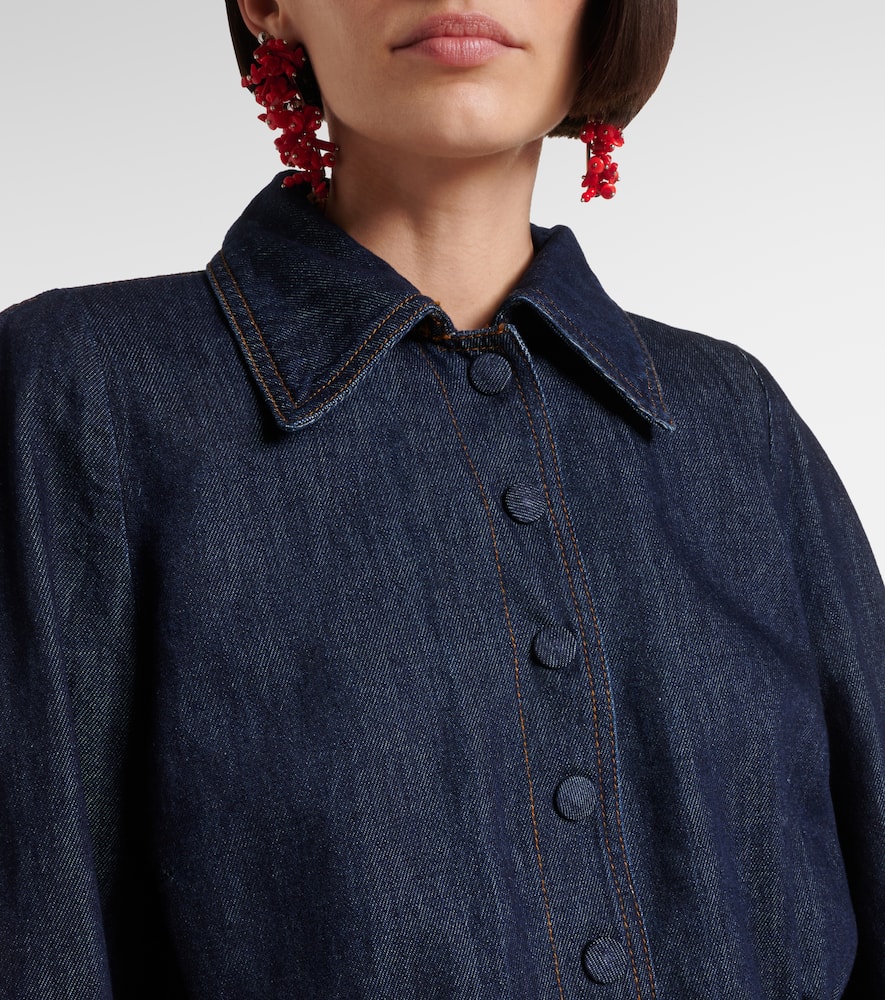 Cropped denim jacket