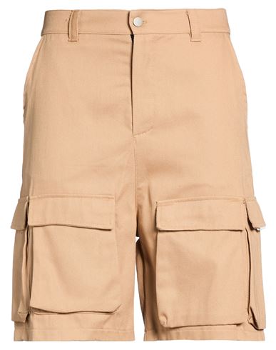 Man Shorts & Bermuda Shorts Camel Size L Cotton