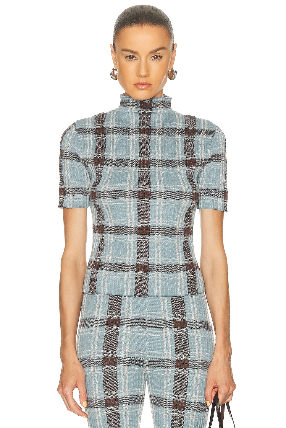 Acne Studios Kosa Top in Blue & Brown - Blue. M also in