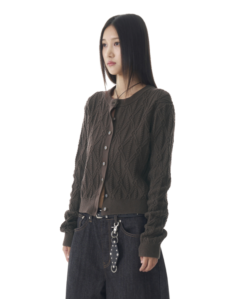 Sun Button Pattern Cardigan