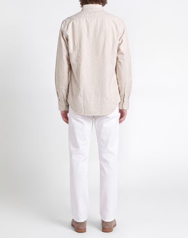Man Shirt Cream Size 3XL Cotton