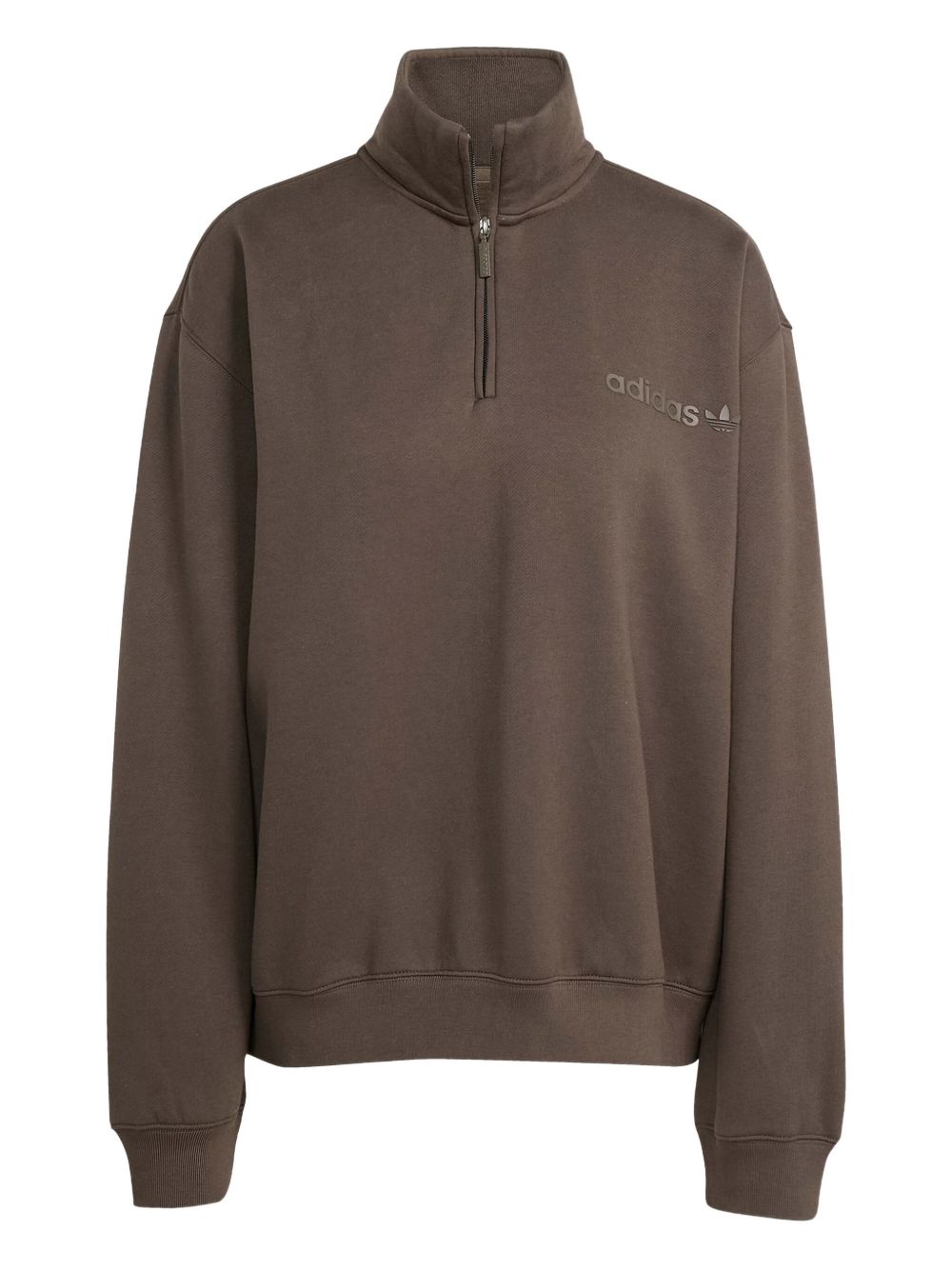 Half-zip sweatshirt - Brown