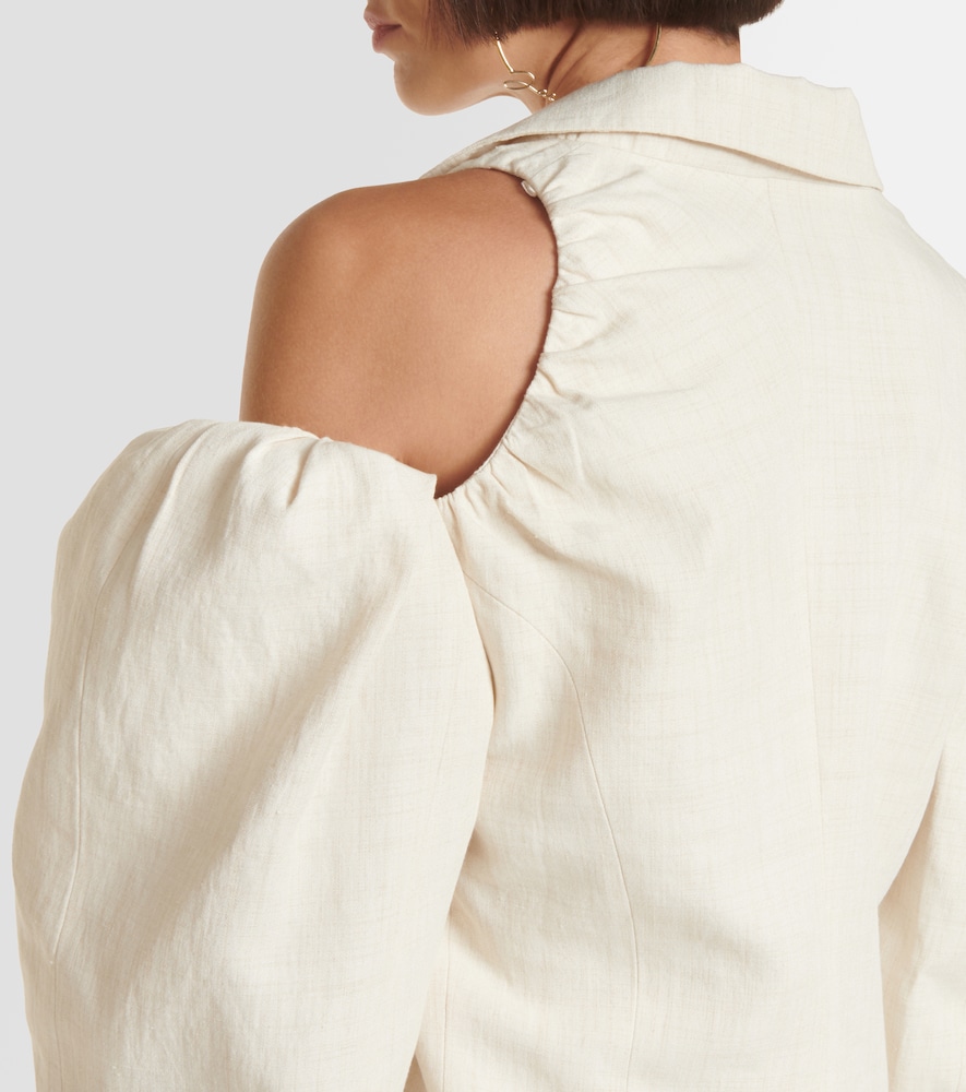 La Veste Galliga linen-blend blazer