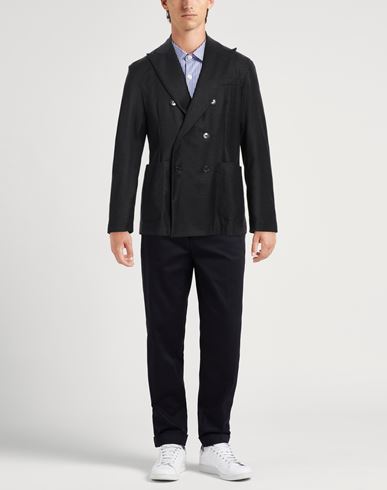 Barena Man Blazer Charcoal Size 40 Virgin Wool, Elastane