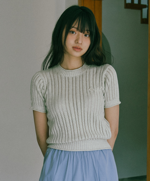 W CROCHET HALF KNIT