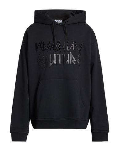 Man Sweatshirt Black Size S Cotton