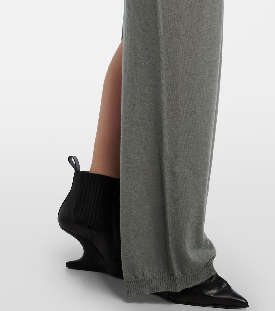 Con virgin wool maxi dress