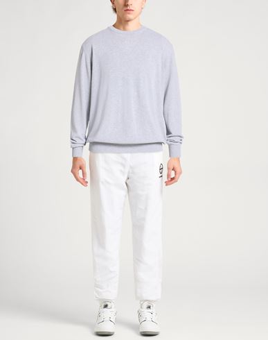 Man Sweater Light grey Size 44 Cotton