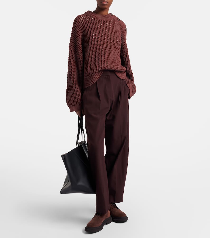 Cotton-blend sweater