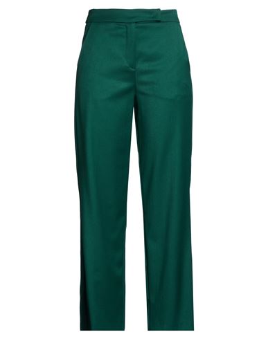 Woman Pants Green Size 4 Polyester, Viscose, Wool, Elastane