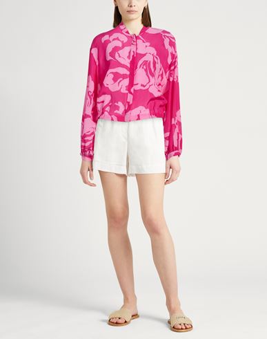 Woman Shirt Magenta Size 6 Silk