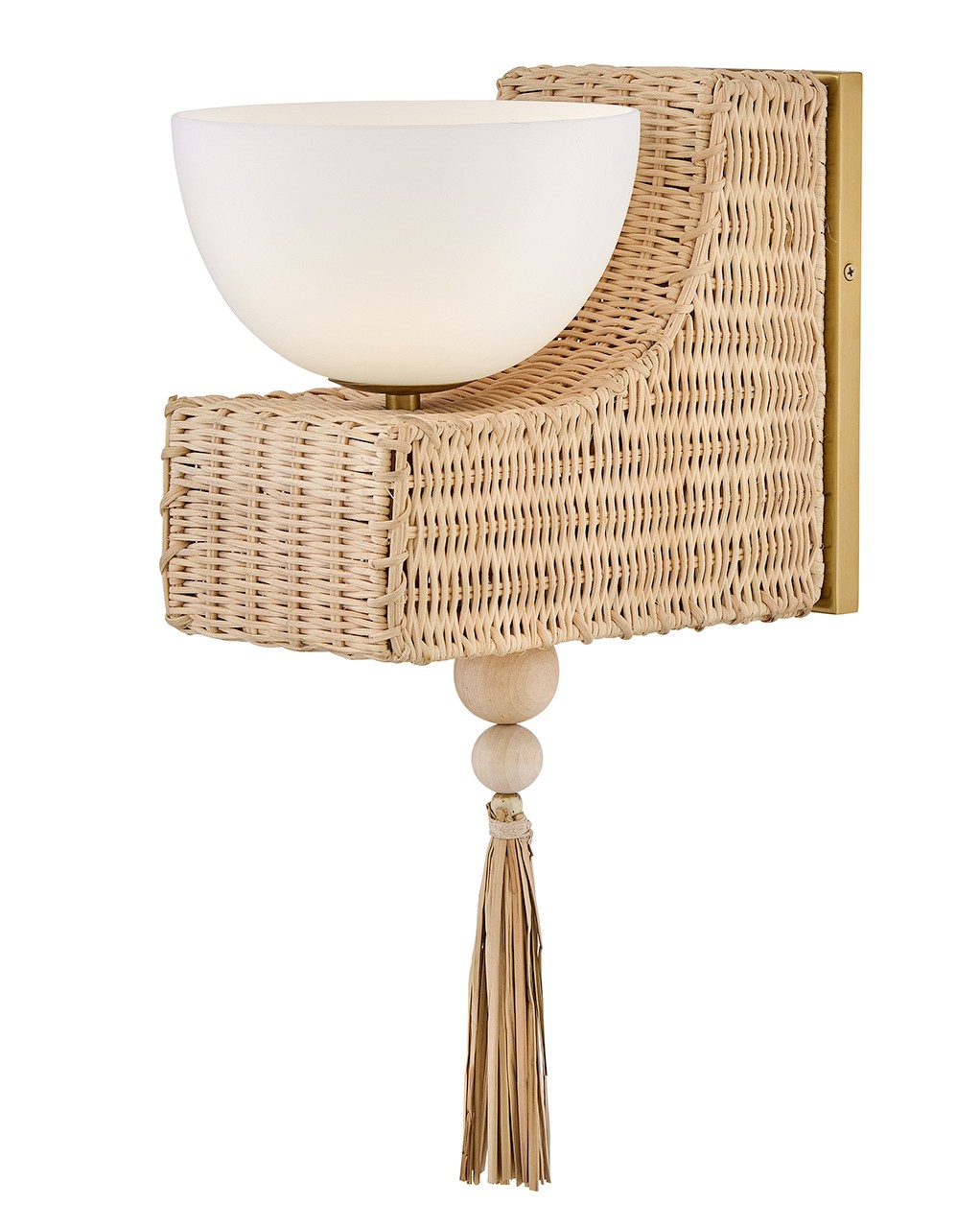 Lacquered Brass LED Wall Sconce from the Thalia Collection