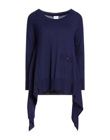 Woman Sweater Navy Size 4 Wool, Viscose, Polyamide, Cashmere