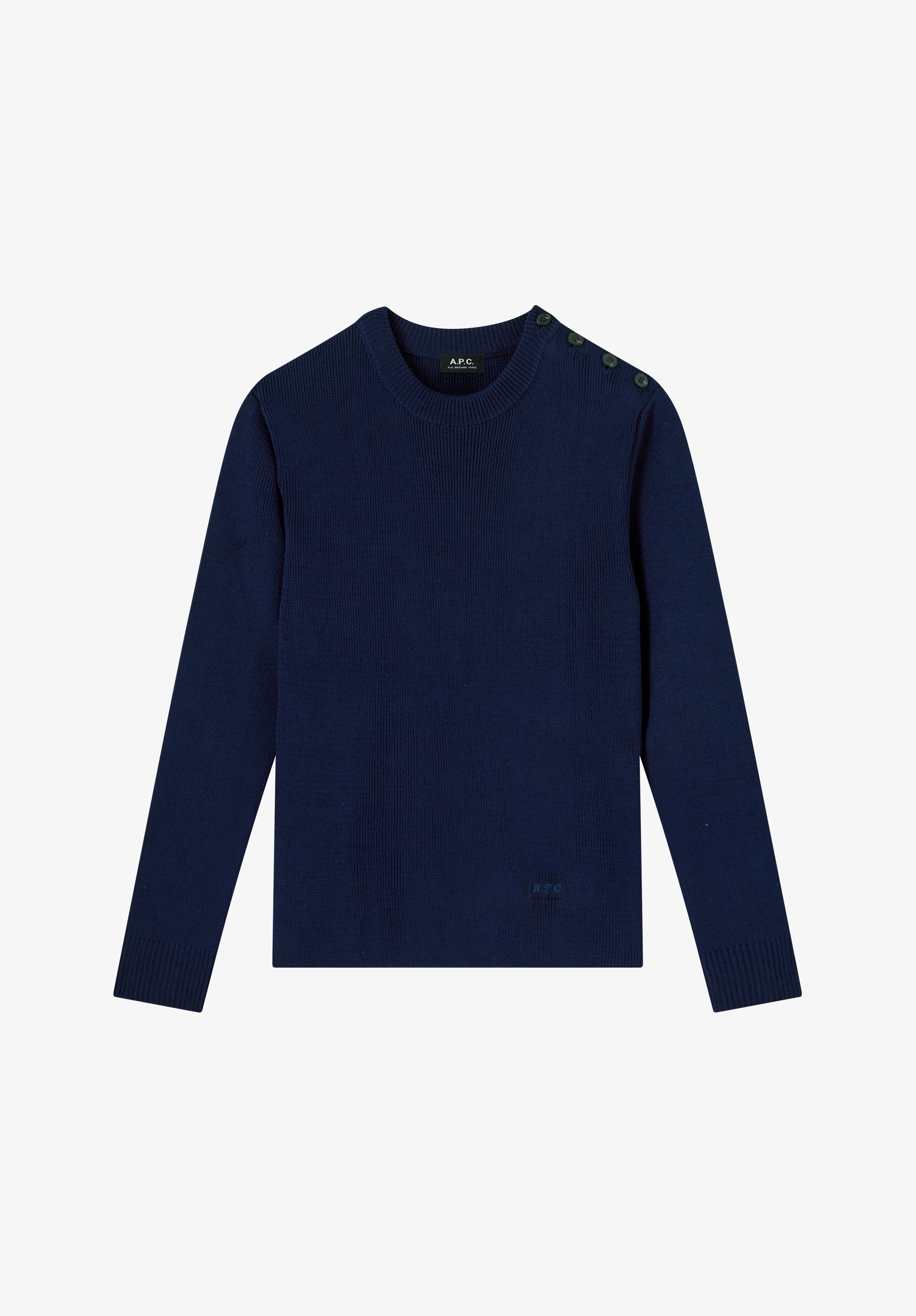 A. P.C. Men's Marin sweater Size: Extra Small in Dark navy blue