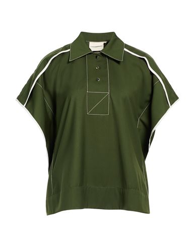 Woman Shirt Military green Size XS Polyester, Viscose
