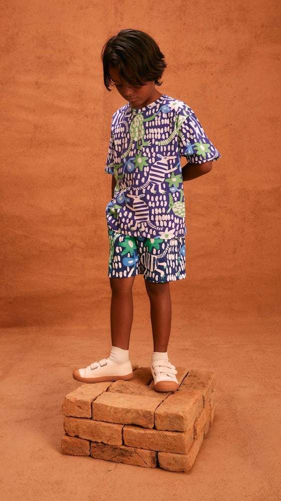 Fábula Printed cotton-blend Bermuda shorts