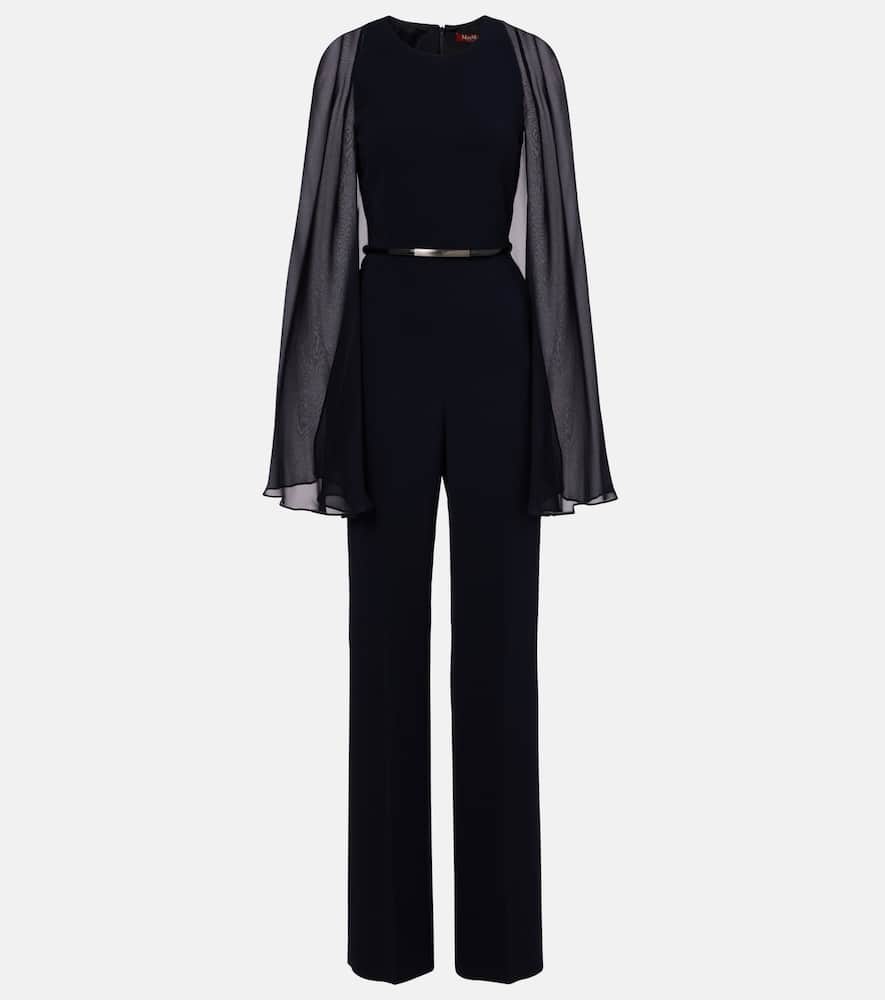 Vertice caped cady jumpsuit
