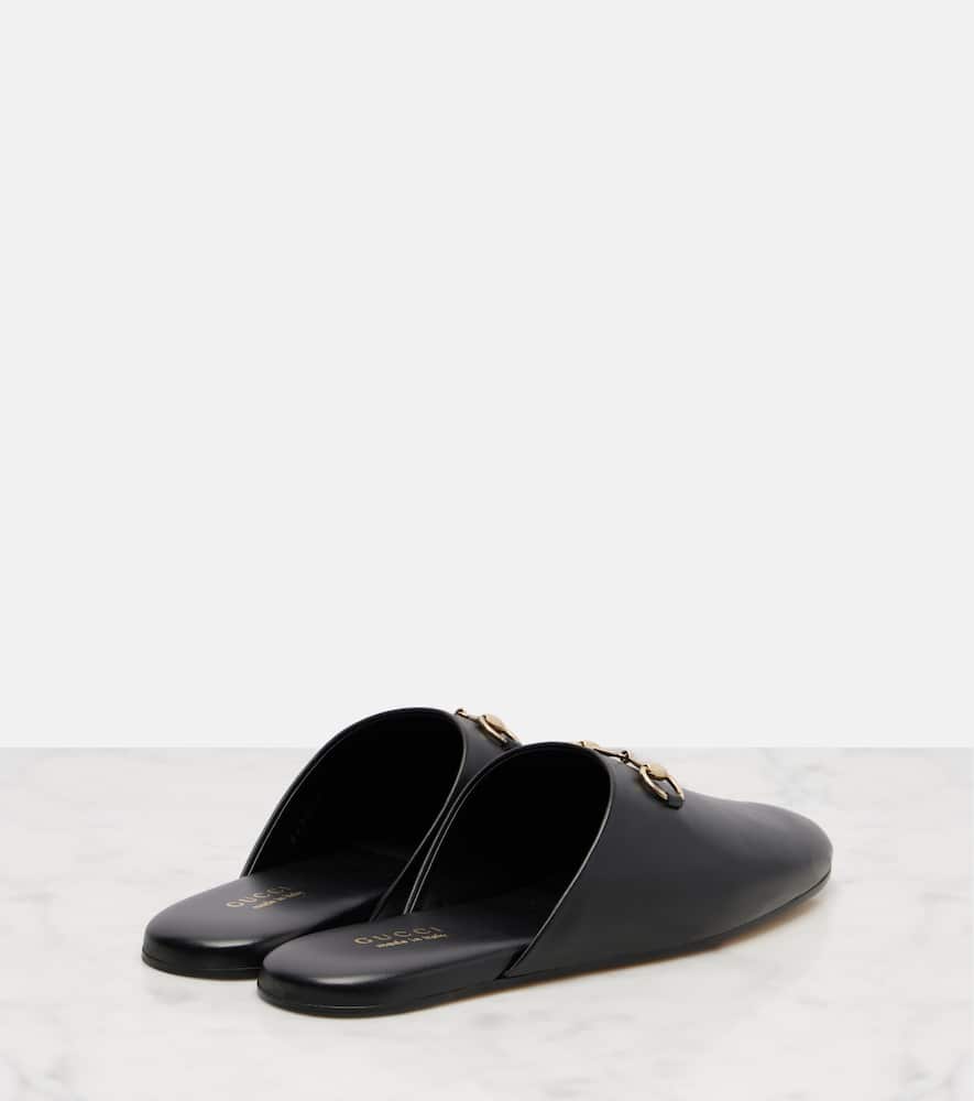 Annette Horsebit leather mules