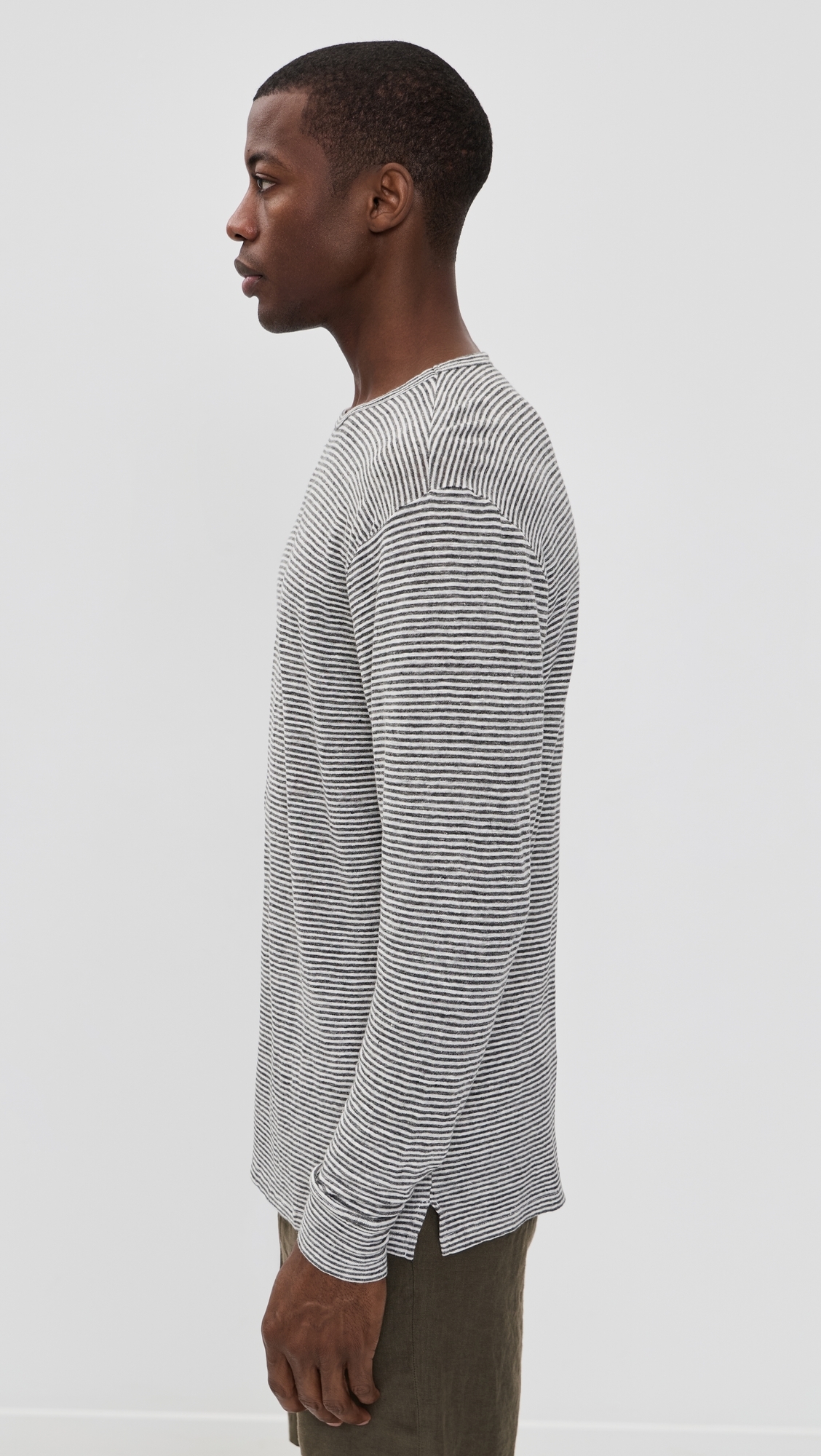 Linen Long Sleeve Sun Tee Lines