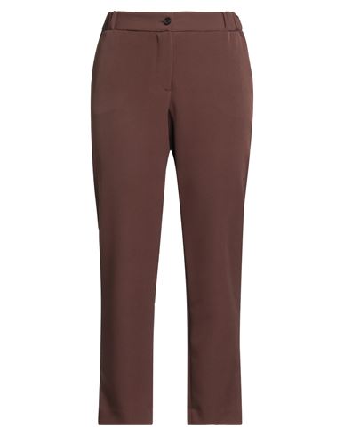 Même By Giab's Woman Pants Chocolate brown Size 8 Polyester, Elastane