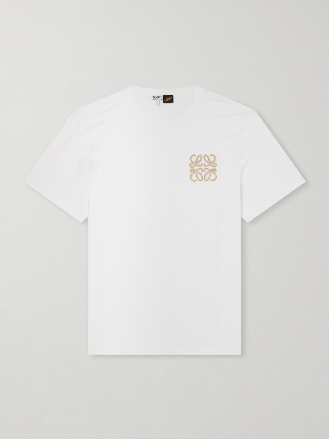 Paula's Ibiza Logo-Embroidered Cotton T-Shirt - Men - White